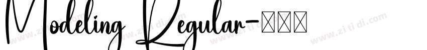 Modeling Regular字体转换 Modeling Regular字体转换